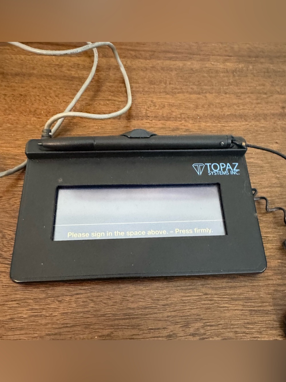 Topaz Systems T-S460-HSB-R Electronic Signature Capture Pad | Black
